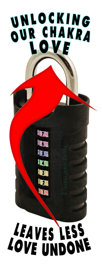 Unlocking our chakra love leaves less love undone. Copyright Thomas James Darling